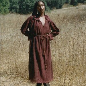 Down Persephone Dress - antique walnut NWT